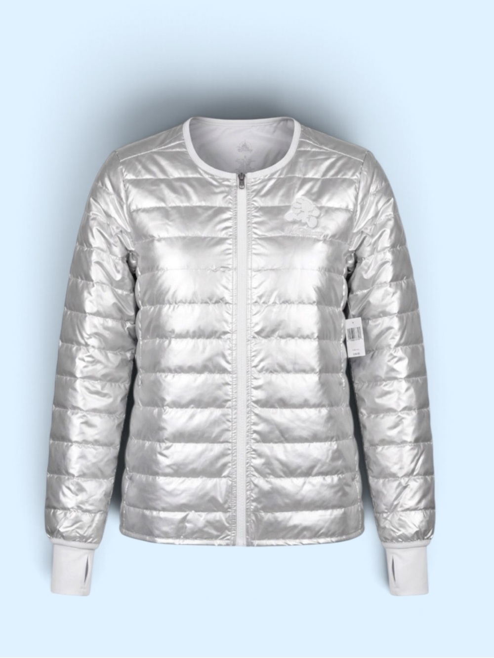 Women’s Run Disney Silver Puffer Jacket - Size 2XL - NWT